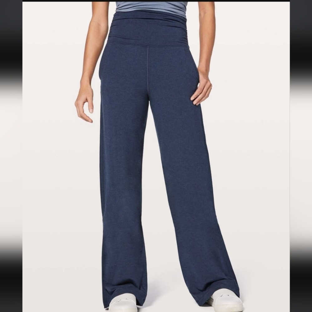 Lululemon Take It Easy Pant *31" Heathered Mod Naval Blue / Naval Blue